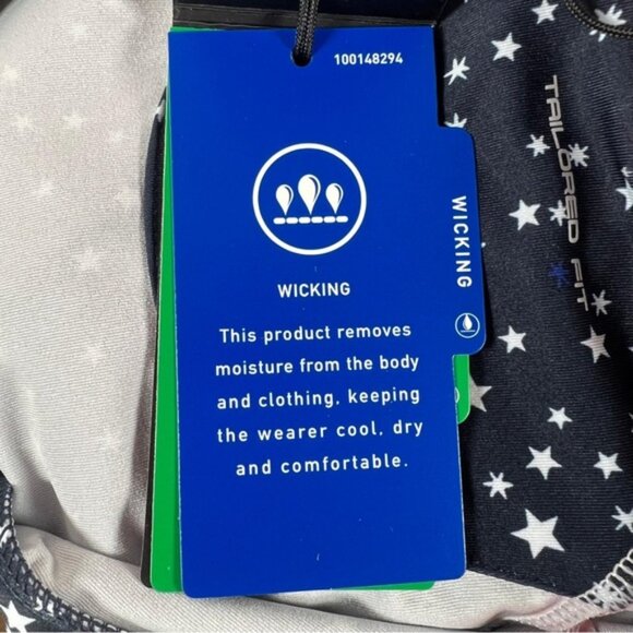 NWT RLX RALPH LAUREN Tailored Fit W Golf 5/15 Jersey Polo Shirt Star Print XS - Picture 12 of 13